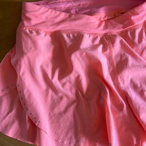 Bright orange/ peach lulu shorts